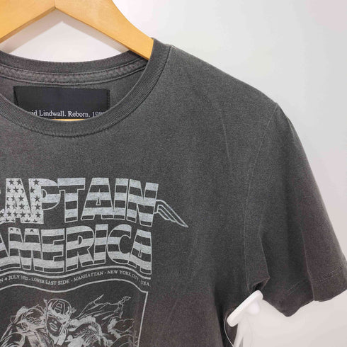 David Lindwall.Reborn.1982. アメコミキャラクターデザインコットンクルーネックTシャツ メンズ XXS