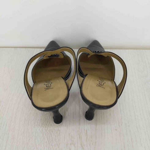 イヴサンローラン Yves Saint Laurent ライトストーンヒールパンプス レディース EUR:36