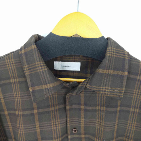 アドラー ADRER チェック L/S シャツジャケット メンズ import:L