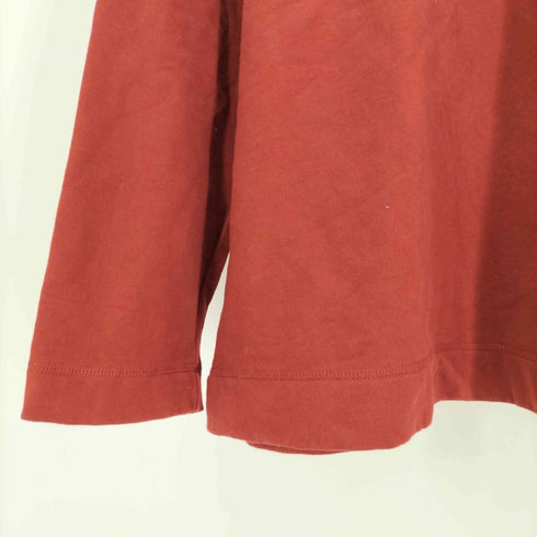 エディーバウアー Eddie Bauer 90S 白タグ ラグランスリーブ 裏起毛 ハーフジップ プルオーバー スウェット メンズ import:L
