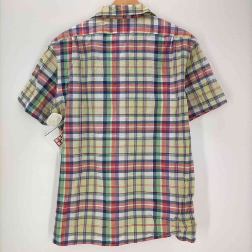 ポロバイラルフローレン Polo by RALPH LAUREN マドラスチェック柄 開襟 半袖シャツ メンズ import:M
