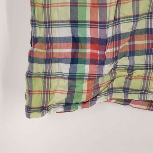 ポロバイラルフローレン Polo by RALPH LAUREN マドラスチェック柄 開襟 半袖シャツ メンズ import:M