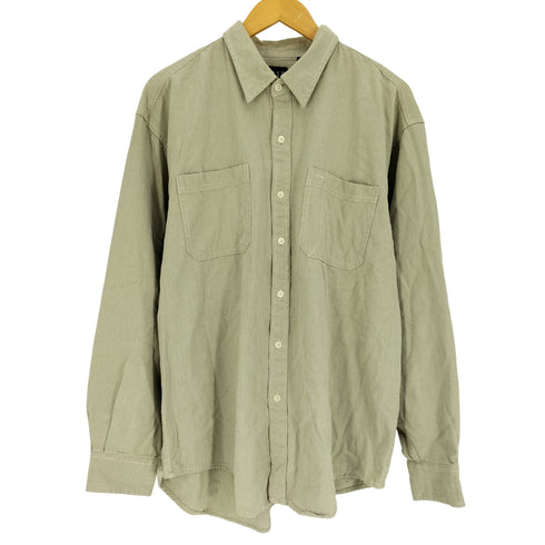ギャップ Gap 90S オールド デカタグ ダブル ワークポケット L/S シャツ メンズ import:L