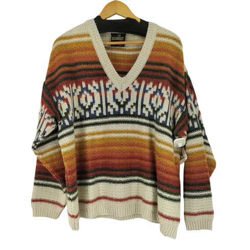 g.b company Vネック グラデーションニット メンズ JPN:L