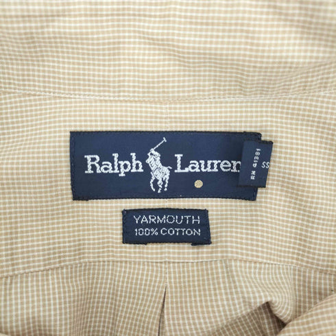 ラルフローレン RALPH LAUREN 80-90S YARMOUTH ポニー刺繍 ボタンダウン L/S シャツ メンズ 17 1/2