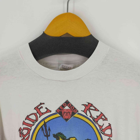 フルーツオブザルーム FRUIT OF THE LOOM 90S USA製 アメリカンブルドッグ シングルステッチ Tシャツ RED DOG SEASIDE MARATHON メンズ import:XL