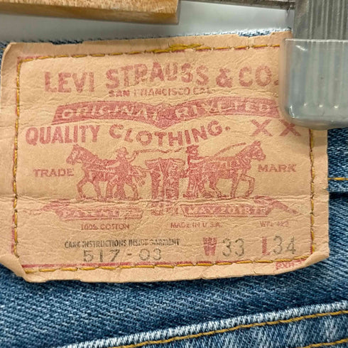 リーバイス Levis 90S USA製 517 フレア デニムパンツ メンズ US:32-33