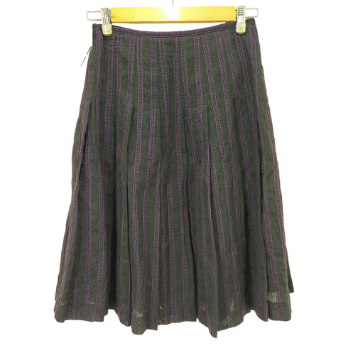 ランバンコレクション LANVIN COLLECTION ストライプ ミディアムスカート レディース EUR:38