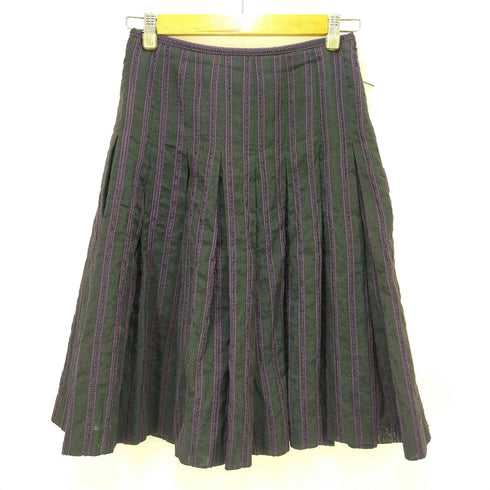 ランバンコレクション LANVIN COLLECTION ストライプ ミディアムスカート レディース EUR:38