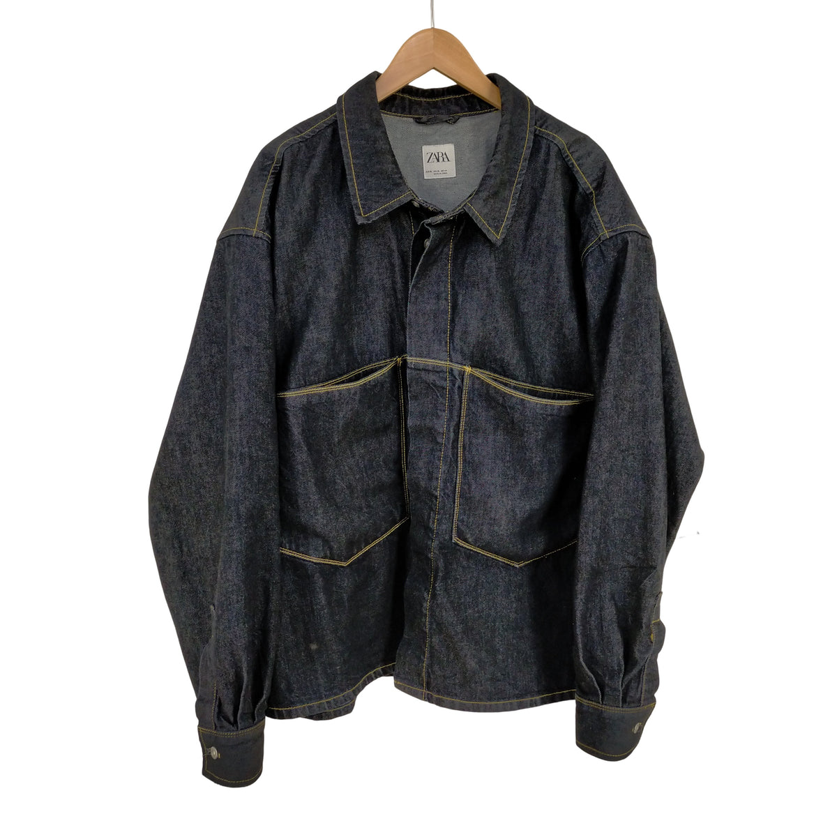 ザラ ZARA ポケット デニムシャツジャケット メンズ JPN：XL 