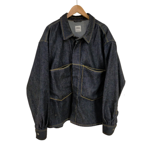 ザラ ZARA ポケット デニムシャツジャケット メンズ JPN:XL