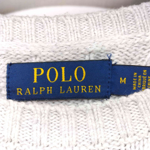 ポロラルフローレン POLO RALPH LAUREN スモールポニー刺繍 ケーブルニット メンズ import:M