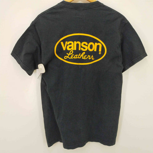 バンソン VANSON バックプリントクルーネックTシャツ メンズ M