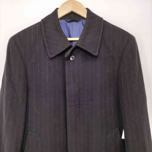 フィールドハウス FIELD HOUSE カシミヤストライプ柄コート メンズ JPN:46