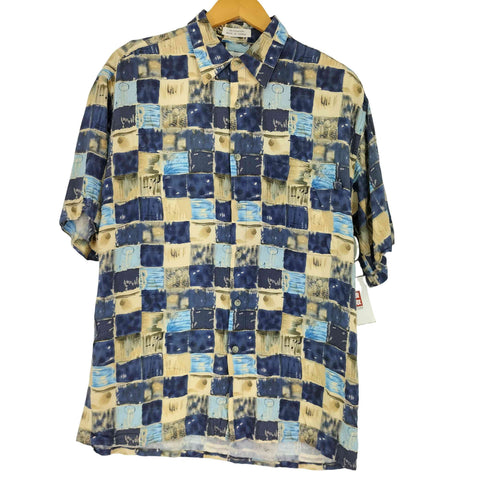 ピエールカルダン pierre cardin 韓国製 総柄レーヨンシャツ メンズ JPN:M