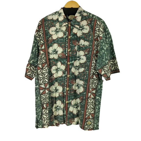 トミーバハマ Tommy Bahama 90s レーヨン混紡 アロハシャツ メンズ JPN:M