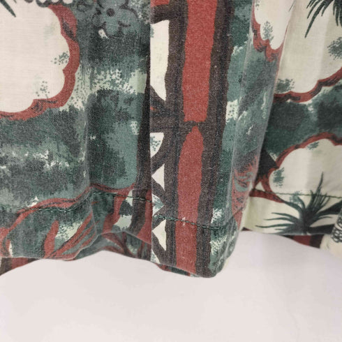 トミーバハマ Tommy Bahama 90s レーヨン混紡 アロハシャツ メンズ JPN:M