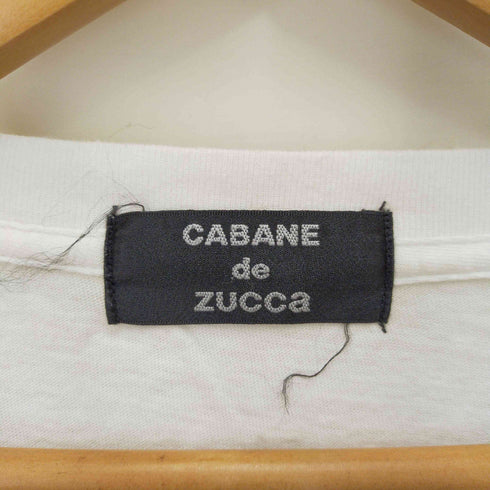 カバンドズッカ CABANE de ZUCCa キャラクタープリント クルーネック ショートスリーブTシャツ メンズ JPN:M