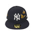 ニューエラ NEW ERA 59FIFTY バタフライ 蝶 刺繍 MLBチームロゴ キャップ メンズ 59.6cm