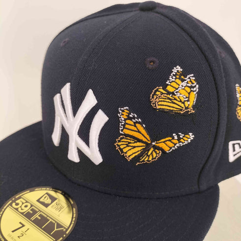 ニューエラ NEW ERA 59FIFTY バタフライ 蝶 刺繍 MLBチームロゴ キャップ メンズ 59.6cm