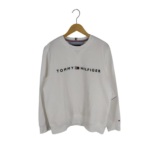 トミーヒルフィガー TOMMY HILFIGER ロゴ刺繍スウェットトレーナー メンズ JPN:L