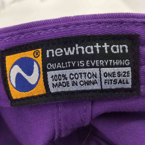 ニューハッタン NEWHATTAN フロントワッペン 6パネルキャップ メンズ