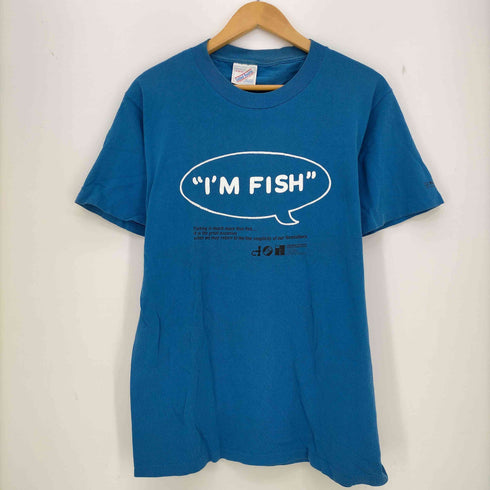 ユナイテッドスポーツ UNITED SPORTS 90s USA製 I'M FISH FISHMANS 渋谷系 ドリームポップバンド クルーネックTシャツ メンズ import:M