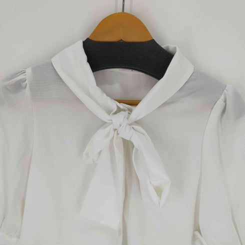 コルザ COLZA 5分袖ボウタイブラウス レディース import:M