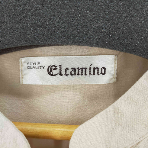 フルギ Clcamino ノーカラーリネン地ワンピース レディース
