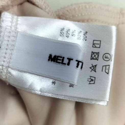 メルトザレディ Melt the lady クロップドTシャツ ワイドパンツ スウェットセットアップ レディース FREE