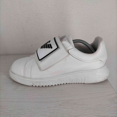エンポリオアルマーニ EMPORIO ARMANI Eagle Logo Patch Sneakers ベルテッド レザーローカットスニーカー メンズ uk9