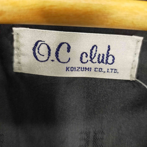 oc club 花柄刺繍ベスト 薔薇 光沢 レディース
