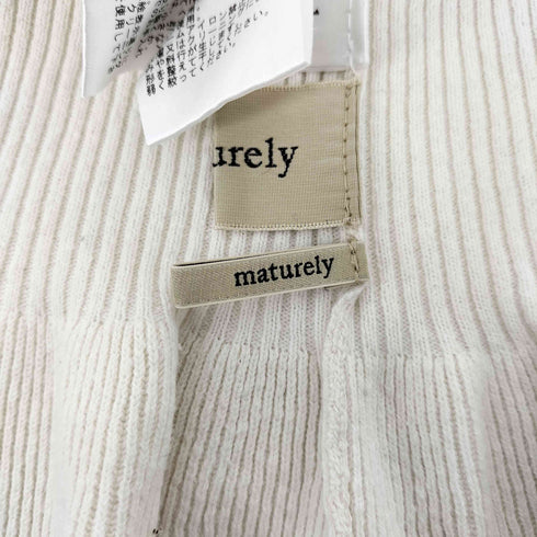 マチュアリー maturely 20SS Natural Cotton Back to Front Tank Top レディース