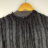 ラメ デザインマキシワンピース 裾フリル レディース ONE SIZE