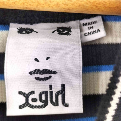 エックスガール X-girl 23SS MULTI STRIPE COMPACT TOP レディース JPN:S