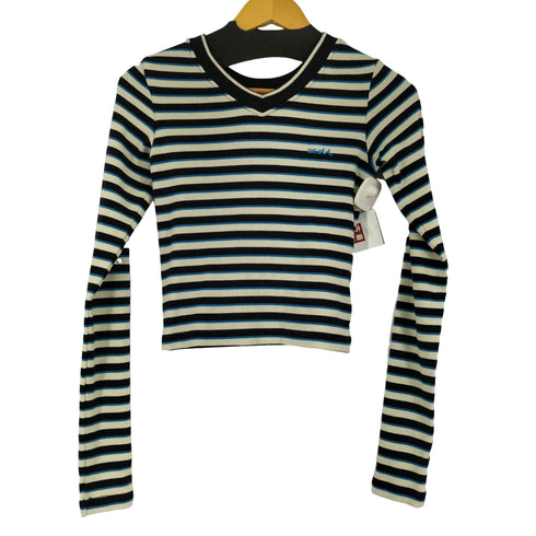 エックスガール X-girl 23SS MULTI STRIPE COMPACT TOP レディース JPN:S
