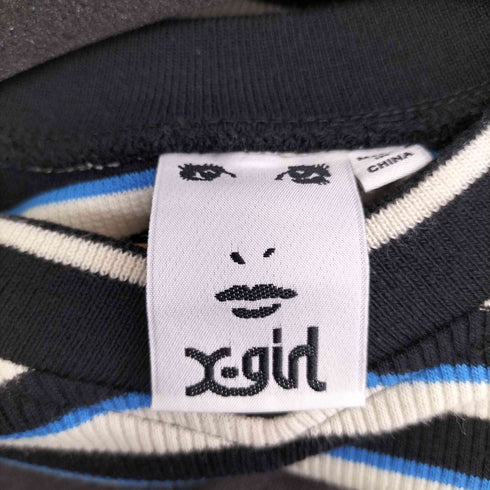 エックスガール X-girl 23SS MULTI STRIPE COMPACT TOP レディース JPN:S