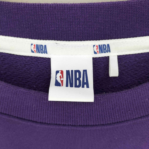 エヌビーエー NBA バスケットボールチームロゴ刺繍 クルーネックスウェット メンズ import:L