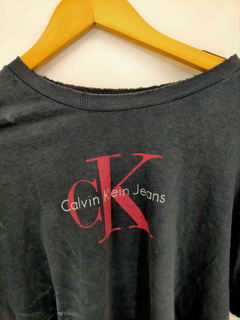 カルバンクラインジーンズ Calvin Klein Jeans 90S USA製 ロゴプリント S/S TシャツTシャツ メンズ JPN:L