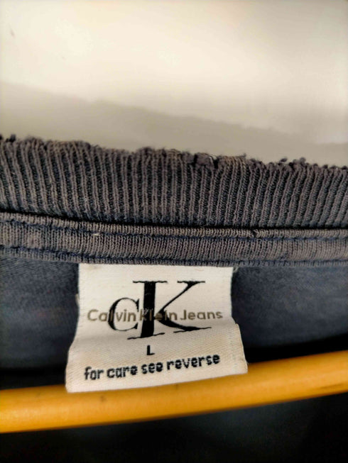 カルバンクラインジーンズ Calvin Klein Jeans 90S USA製 ロゴプリント S/S TシャツTシャツ メンズ JPN:L