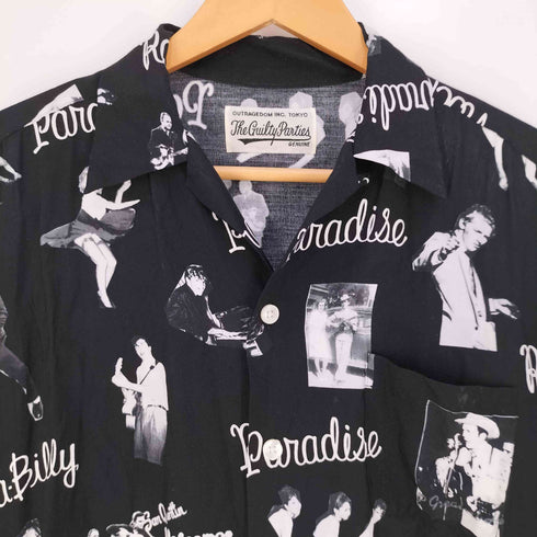ワコマリア WACKO MARIA PRINTED ROCKABILLY HAWAIIAN SHIRT プリントロカビリーハワイアンシャツ レーヨンアロハシャツ メンズ JPN:S