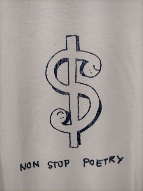 レミレリーフ REMI RELIEF NON STOP POETRYプリント S/S Tシャツ メンズ