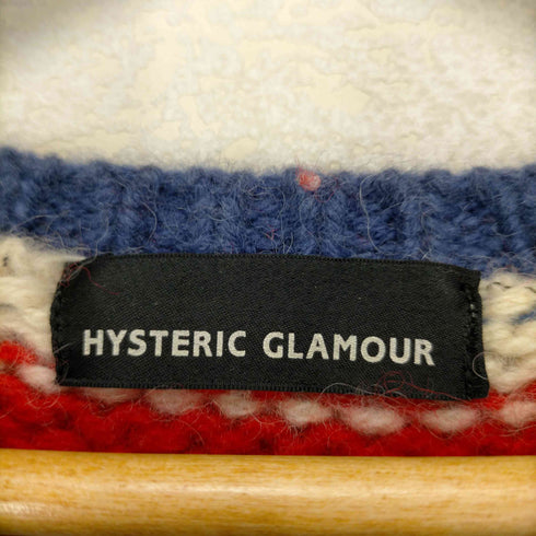 ヒステリックグラマー HYSTERIC GLAMOUR ボーダーウールローゲージニット レディース FREE