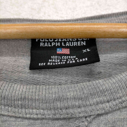 ポロジーンズカンパニーラルフローレン POLO JEANS COMPANY RALPH LAUREN MADE IN USA フロントプリントスウェット メンズ JPN:XL