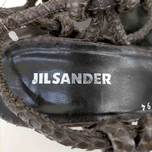 ジルサンダー JIL SANDER イタリア製 パイソン サンダル レディース JPN:36