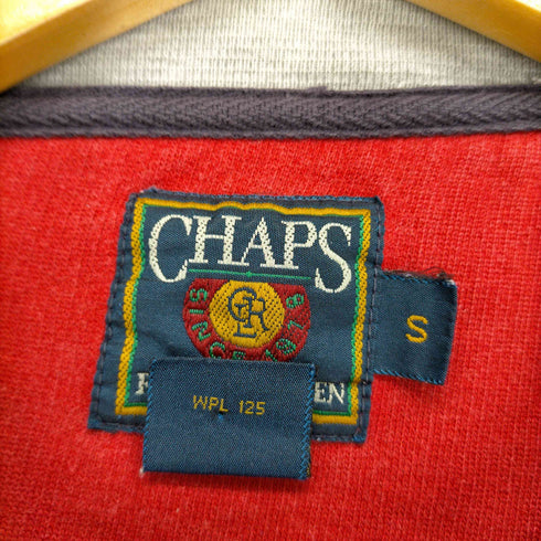 チャップスラルフローレン CHAPS RALPH LAUREN 80s フロント刺繍ワッペンスウェット メンズ JPN:S