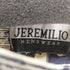 JEREMILIO 総柄半袖シャツ S/Sシャツ バンドカラー メンズ