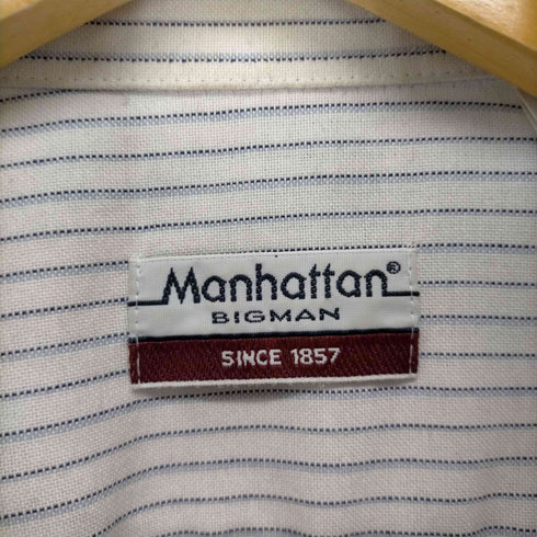 マンハッタン Manhattan BIGMAN ストライプオックスフォードシャツ メンズ 18