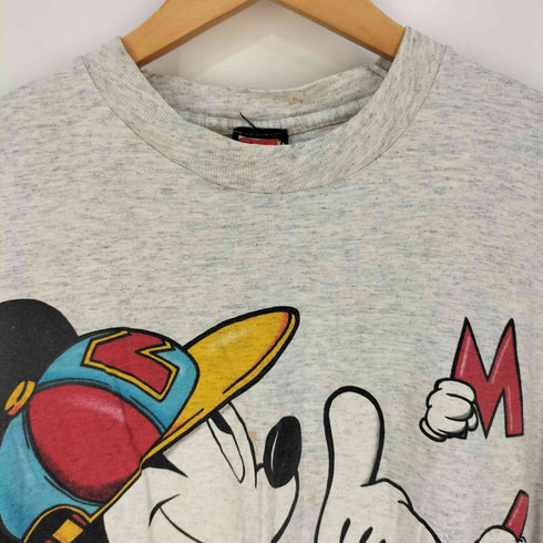 シングルステッチ フロントキャラクタープリント クルーネックTシャツ メンズ