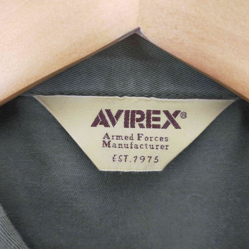 アヴィレックス AVIREX ミリタリー刺繍シャツ メンズ M
